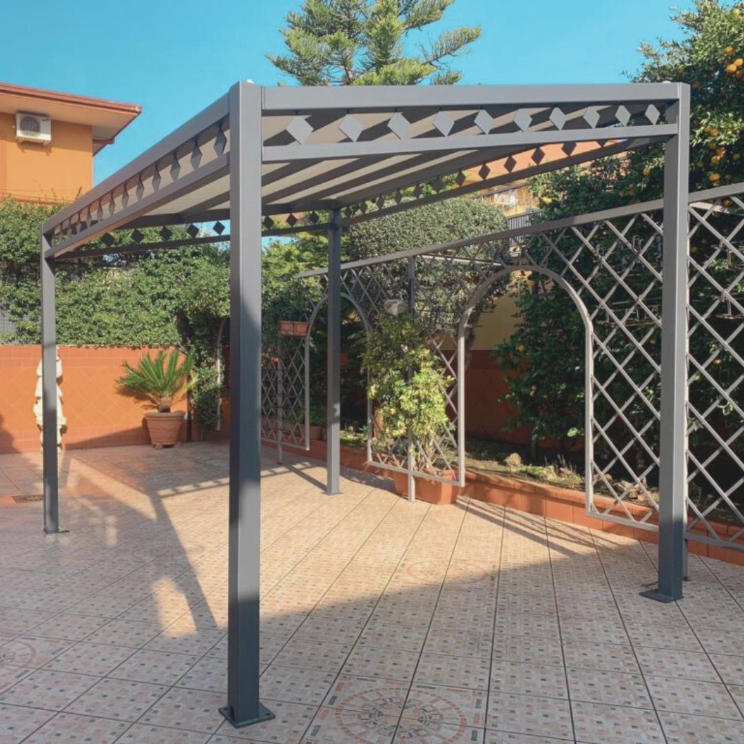 Slim multi-pergola decor