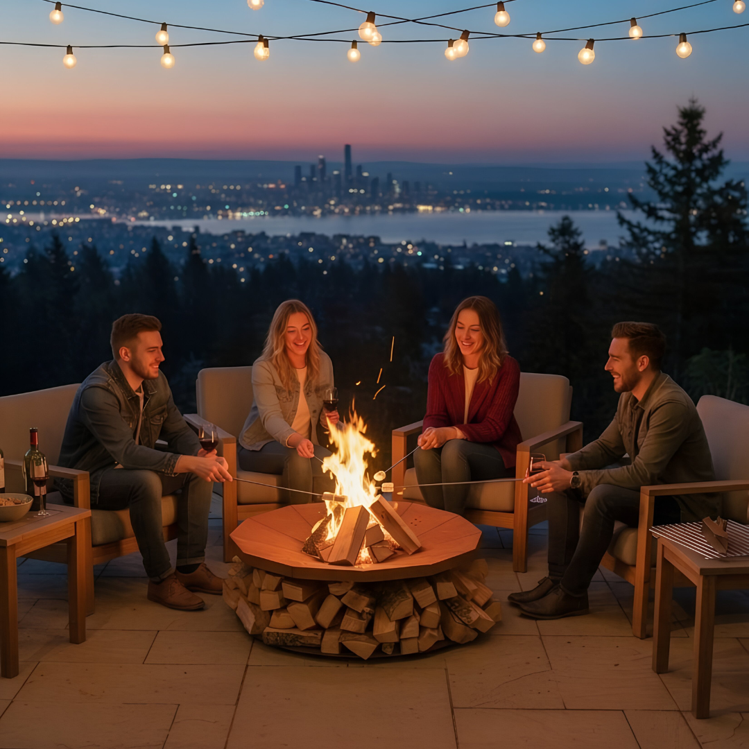 Dekorative Feuerschale Fabia