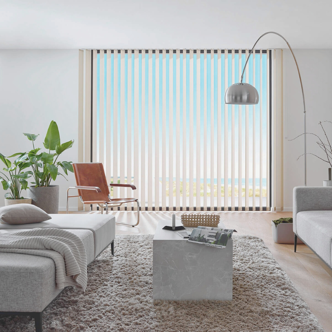 Adjustable vertical blinds
