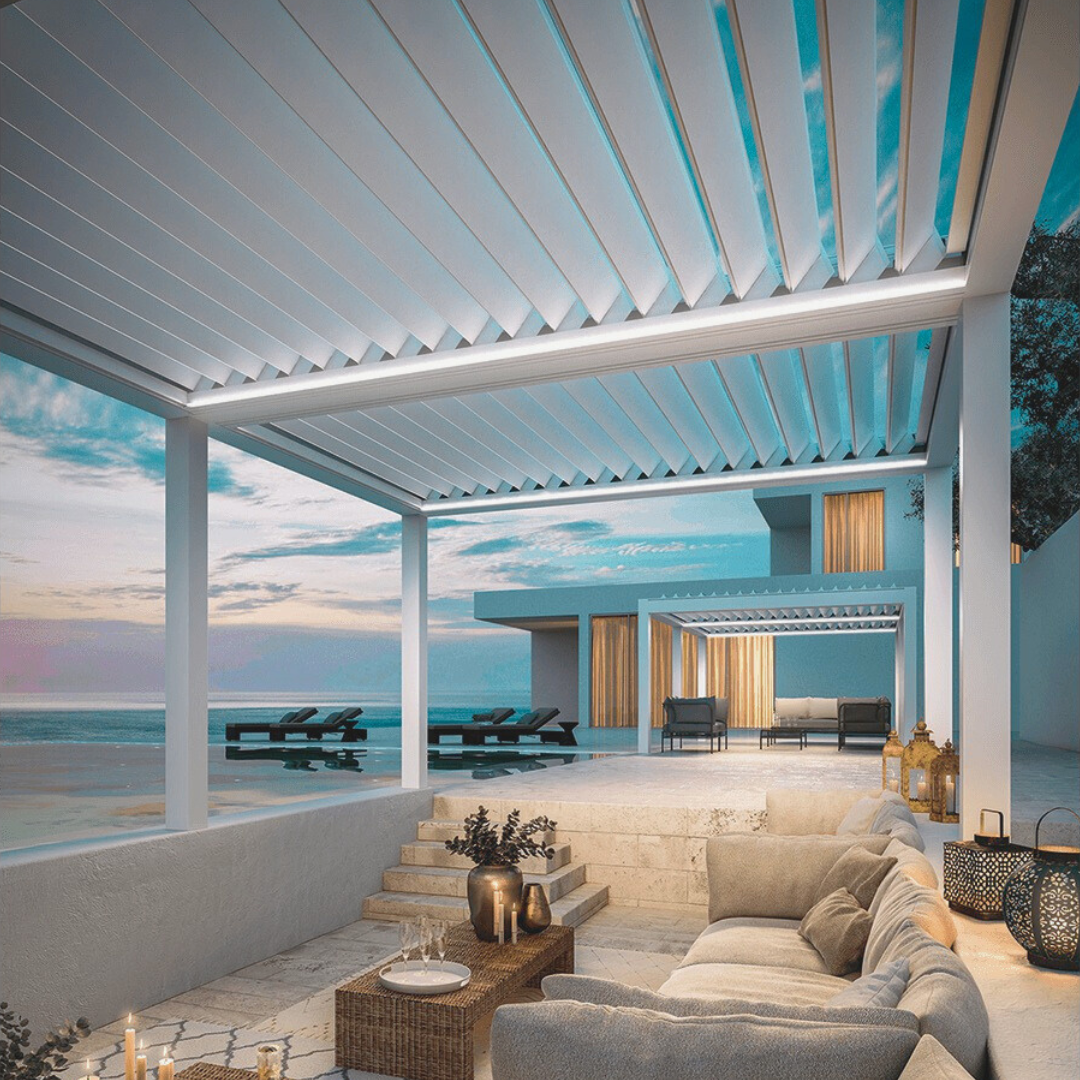 Eclissi – The bioclimatic pergola with adjustable blades to enjoy the outdoors, in every season