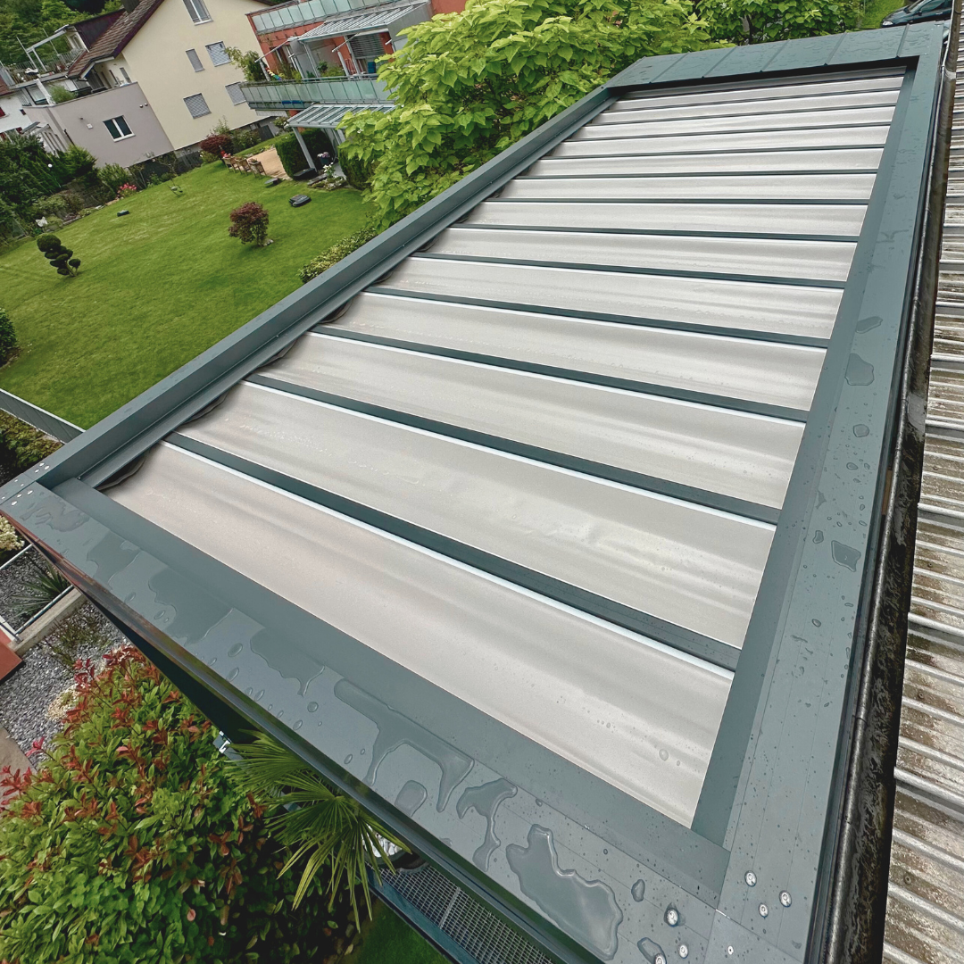 Arcadia K - the pergola with sliding PVC cover