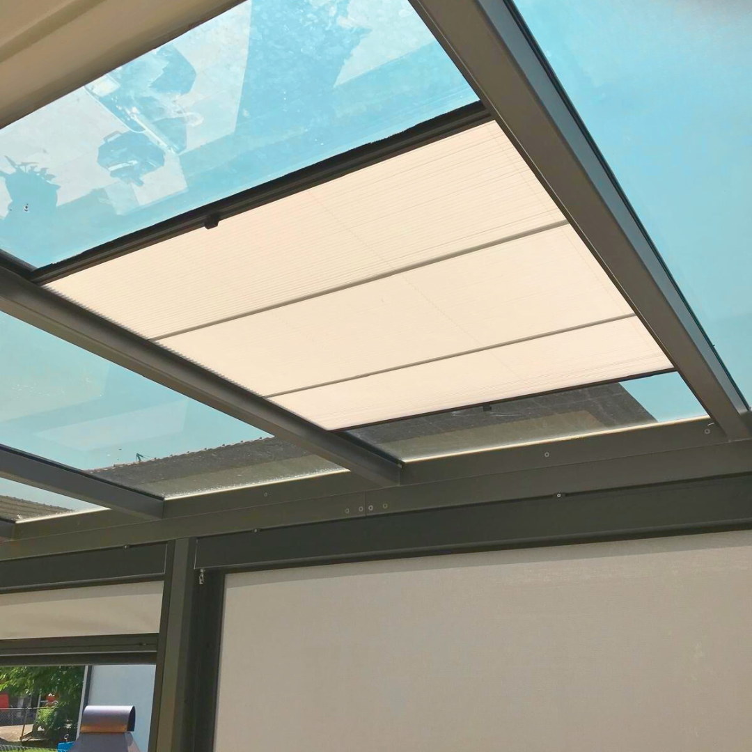 Wintergarten and Velux pleated blind