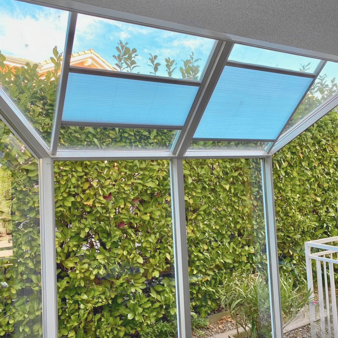 Wintergarten and Velux pleated blind