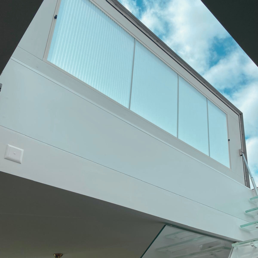 Wintergarten and Velux pleated blind
